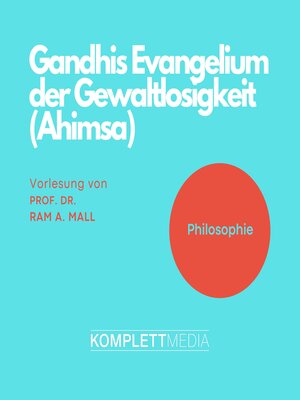cover image of Gandhis Evangelium der Gewaltlosigkeit (Ahimsa)